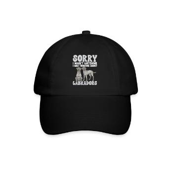 Silver Labrador Retriever Silver Lab - Casquette classique - noir/noir - Devant