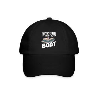 Pontoon Boot Pontoon Kapitän - Baseballkappe - Schwarz/Schwarz - Vorne