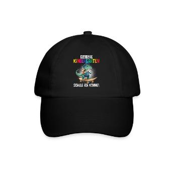 School Enrollment Dino Back to School - Baseball Cap - black/black - Front
