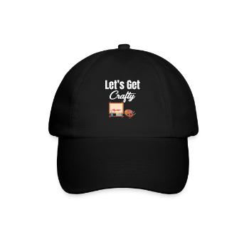 Lass Uns Handwerklich Basteln Töpferei - Baseballkappe - Schwarz/Schwarz - Vorne