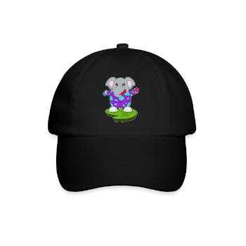 Elephant Clown - Baseball Cap - black/black - Front