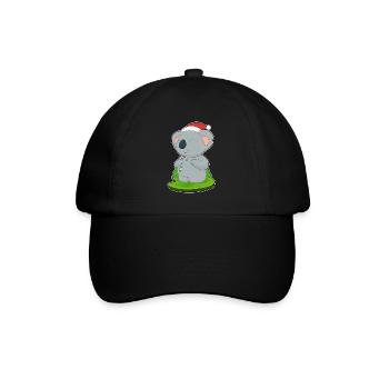 Koala Christmas Candy Cane - Baseball Cap - black/black - Front