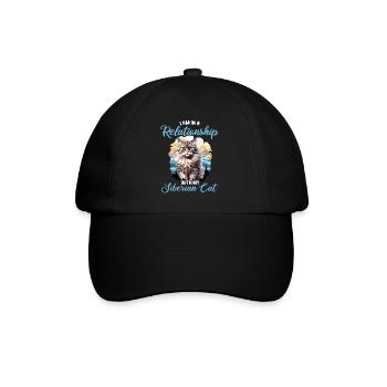 Chat Sibérien Sibirische Katze - Casquette classique - noir/noir - Devant