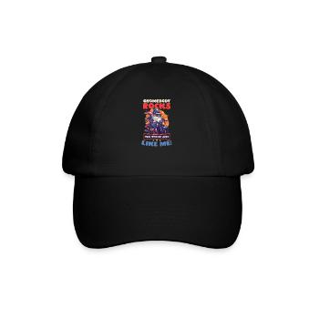 4 juillet Gnome américain Gnome Gnome Rocks Like Me - Casquette classique - noir/noir - Devant