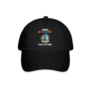 School Enrollment Dino Back to School - Baseball Cap - black/black - Front