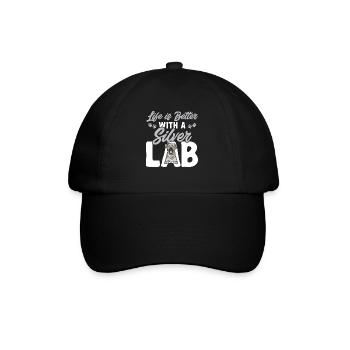 Silver Labrador Retriever Silver Lab - Casquette classique - noir/noir - Devant