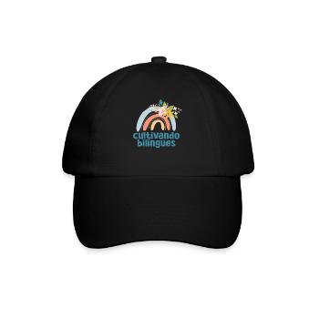 Cultivando Bilingües Spanish Teacher - Baseball Cap - black/black - Front