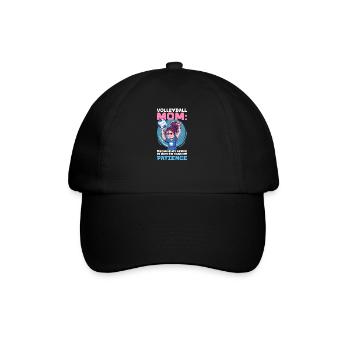 Volleyball Mom My Serve Better Than My Patience - Baseball Cap - black/black - Front