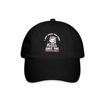 Cupcake - Baseballkappe - Schwarz/Schwarz - Vorne