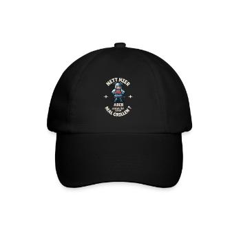 Nice, but they've been barbecuing here before - Baseball Cap - black/black - Front