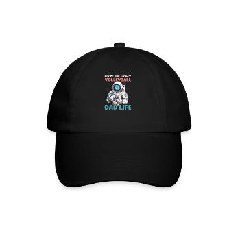 Volley-ball Papa Livin Crazy Volleyball Vie - Casquette classique - noir/noir - Devant