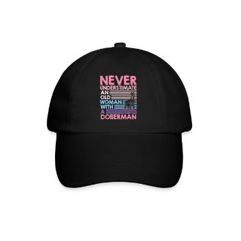 Granny NEVER UNDERESTIMATE AN OLD WOMAN WITH - Baseball Cap - black/black - Front