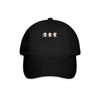 Dragon Yoga Kawaii Dragon Kids - Baseball Cap - black/black - Front