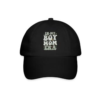 In My Boy Mom Era - Baseball Cap - black/black - Front
