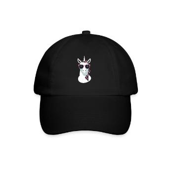 Licorne Maman Licornes Élégantes Amoureux - Casquette classique - noir/noir - Devant