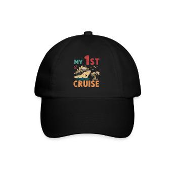 My First Cruise Family Vacation - Fun - Baseball Cap - black/black - Front