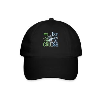 My First Cruise Family Vacation - Fun - Baseball Cap - black/black - Front