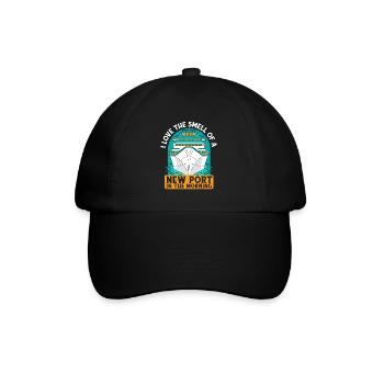 J’adore l’odeur d’une croisière en bateau de croisière dans un nouveau port - Casquette classique - noir/noir - Devant