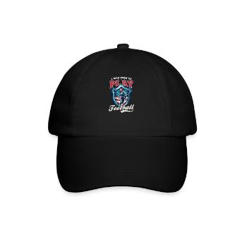 4 juillet Football Né Pour Jouer Au Football - Casquette classique - noir/noir - Devant