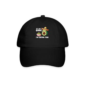 Avocat Guacamole Vegan Cadeau - Casquette classique - noir/noir - Devant