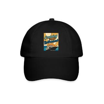 Cruising Through Retirement Cruise Ship Cruise - Baseball Cap - black/black - Front
