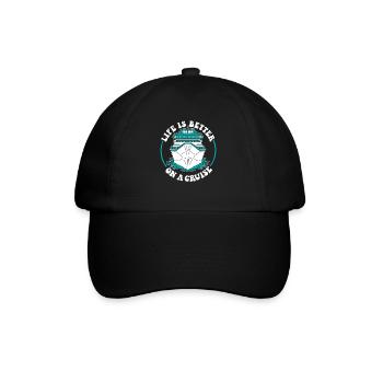 La vie est meilleure lors d’une croisière Croisière en bateau de croisière - Casquette classique - noir/noir - Devant