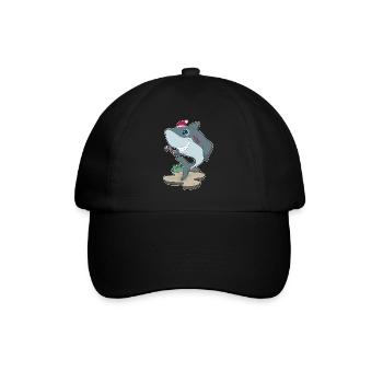 Requin Canne de Noël - Casquette classique - noir/noir - Devant