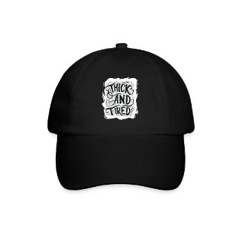 Gros et fatigué - Casquette classique - noir/noir - Devant