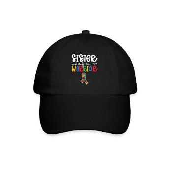 Autism Awareness Day Autistic Gift - Baseball Cap - black/black - Front
