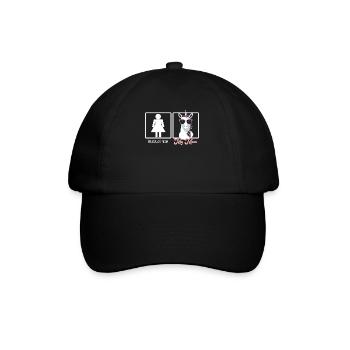 Lustiger Mutter Vergleich Einhorn Mama Design - Baseballkappe - Schwarz/Schwarz - Vorne