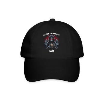Avant de demander non, - Casquette classique - noir/noir - Devant
