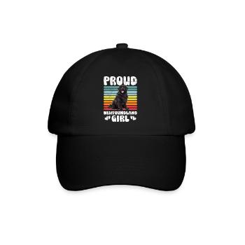 Newfoundland PROUD NEWFIE GIRL NEWFOUNDLAND - Baseball Cap - black/black - Front