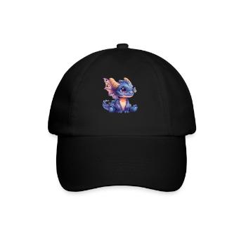 Dragon Butterfly Kawaii Dragon Kids - Baseball Cap - black/black - Front