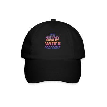 Ce n’est pas facile d’être le bonbon du bras de ma femme - Casquette classique - noir/noir - Devant