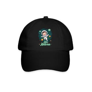 Like Heaven - Astronaut - Baseballkappe - Schwarz/Schwarz - Vorne