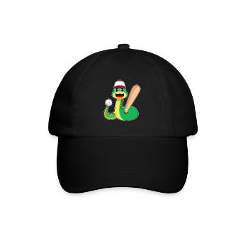 Snake Baseball Baseball Bat Sports - Baseball Cap - black/black - Front