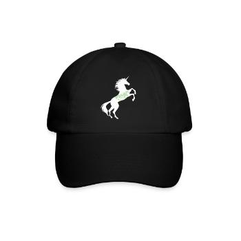 Licorne Vegan Love T-Shirt Végétarien Jeu de mots magique - Casquette classique - noir/noir - Devant