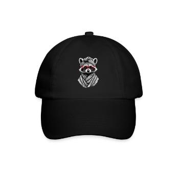 Mama Raccoon Raccoon Amoureux du raton laveur - Casquette classique - noir/noir - Devant