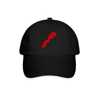map of Morocco, map of the kingdom of Morocco moro - Casquette classique - noir/noir - Devant