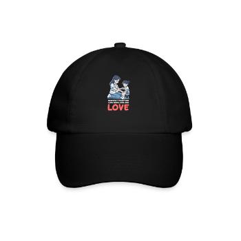 Krankenschwester Mama hält Pflaster und Liebe zusammen - Baseballkappe - Schwarz/Schwarz - Vorne