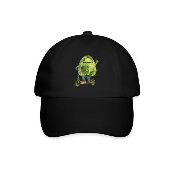 Cabbage Scooter - Baseball Cap - black/black - Front