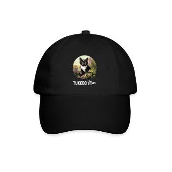 Tuxedo Kätzchen Tuxedo Katze - Baseballkappe - Schwarz/Schwarz - Vorne