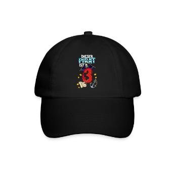 3rd Birthday Pirates - Baseball Cap - black/black - Front