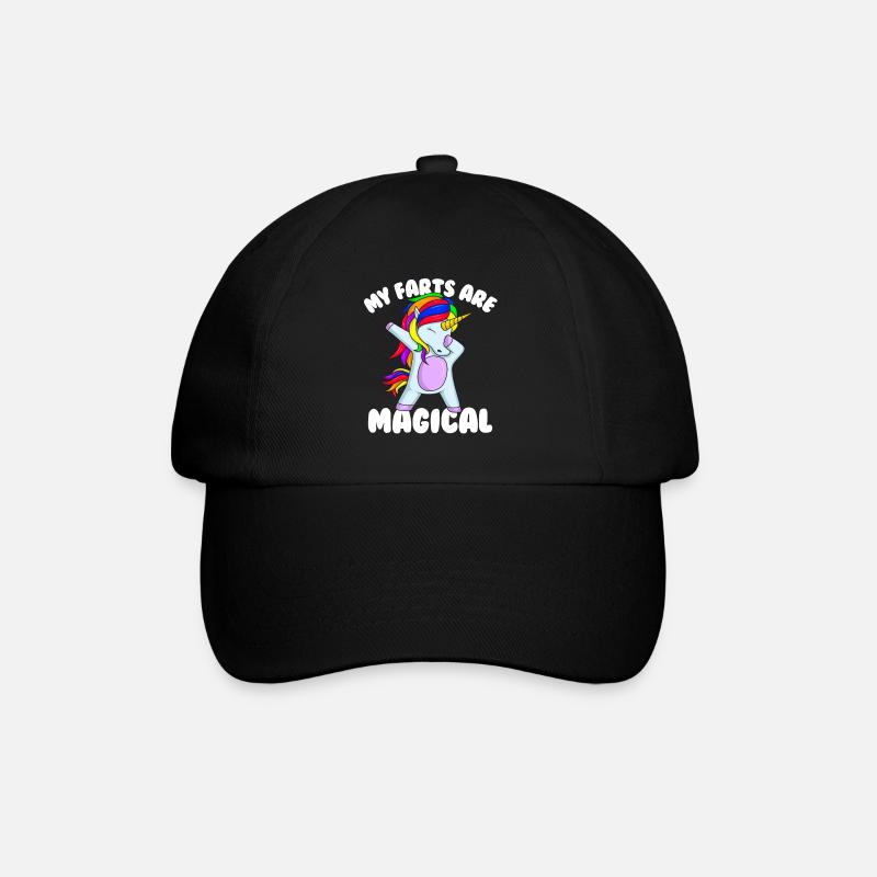 Meine Fürze sind ein magisches, peinliches Einhorn - Baseballkappe - Schwarz/Schwarz
