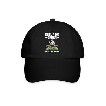Tennis Umpire Ref Sports Game Official Referee - Baseball Cap - black/black - Front