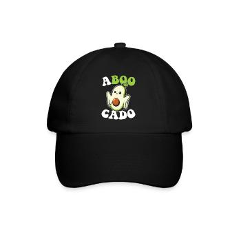 Avocado Guacamole Vegan Geschenk - Baseballkappe - Schwarz/Schwarz - Vorne