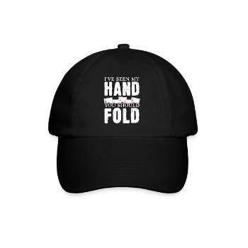 Ich habe meine Hand gesehen Du solltest aussteigen - Baseballkappe - Schwarz/Schwarz - Vorne
