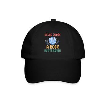 Beurteile einen Stein nie nach seiner Hülle - Baseballkappe - Schwarz/Schwarz - Vorne