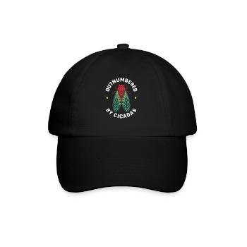 Cicada Invasion Insect Brood Cicada Survivor - Baseball Cap - black/black - Front