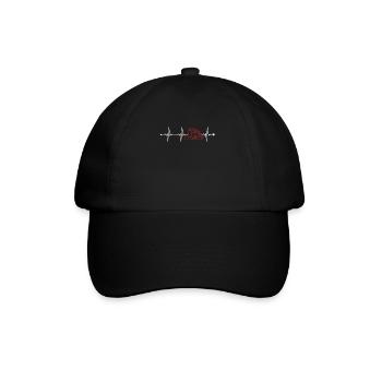 Trucker Heartbeat Trucker Truckie Legends Lover - Baseball Cap - black/black - Front